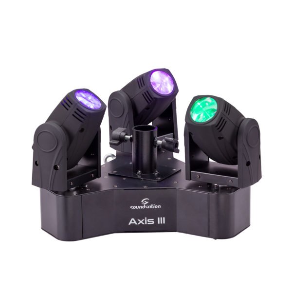 Soundsation AXIS III 3-Head Moving Light with 3 x 10W 4IN1 CREE LEDs