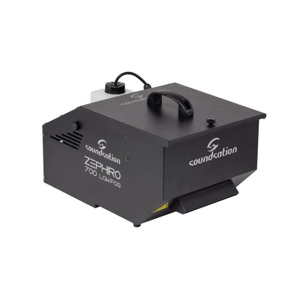 Soundsation ZEPHIRO 700 LOW FOG Compact machine for ground fog effect with wired and wireless controllers.