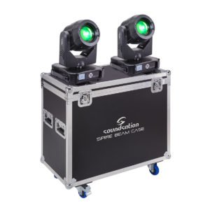 Soundsation SPIRE 280 BEAM SET Kit composed by two SPIRE 280 BEAM Moving Heads with Flight Case