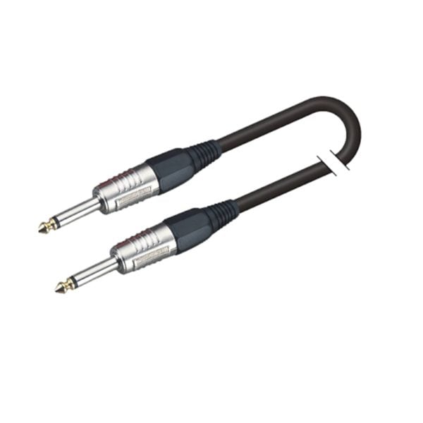 Soundsation BICJJ-3BK Aszimmetrikus hangszerkábel: 6.3mm Jack MONO - 6.3mm Jack MONO / 3mt