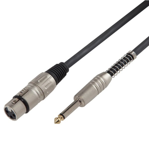 Soundsation BPCJX-15BK Hangfalkábel: XLR 3pólusú mama - 6.3mm Jack MONO / 2x1.3 mm2 / 15mt