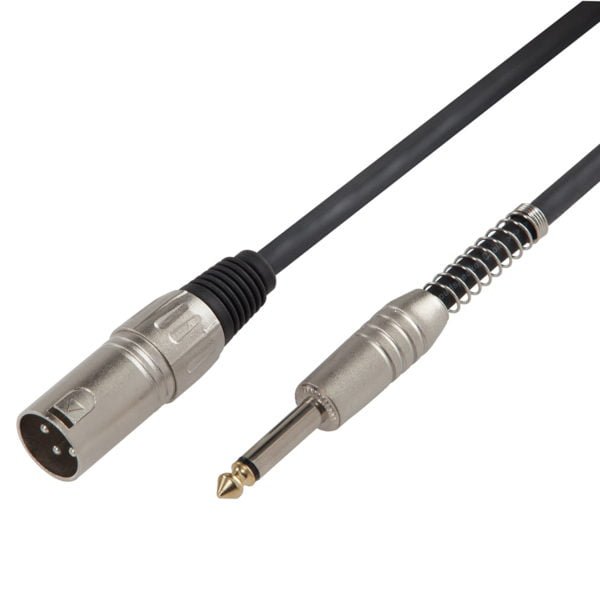 Soundsation BPCXJ-15BK Hangfalkábel: XLR 3pólusú papa - 6.3mm Jack MONO / 2x1.3 mm2 / 15mt