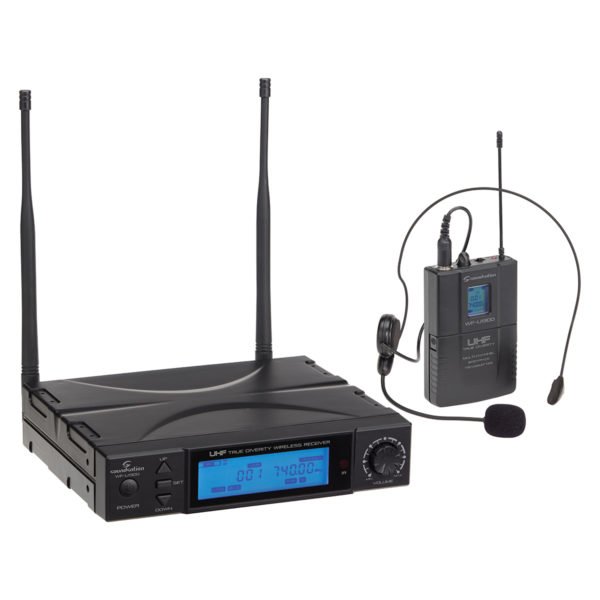 Soundsation WF-U1300P True Diversity 300-CH Wireless Microphone System with pocket transmitter and Headset