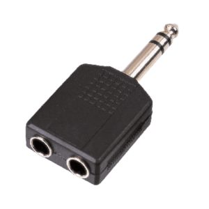 Soundsation SADA040-1 6.3mm Jack papa SZTEREO - 2x6.3mm Jack mama SZTEREO adapter (1 db-os)