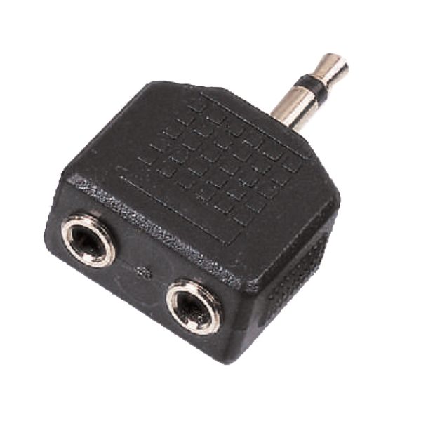 Soundsation SADA041-1 3.5mm Jack papa MONO - 2x3.5mm Jack mama adapter (1 db-os)