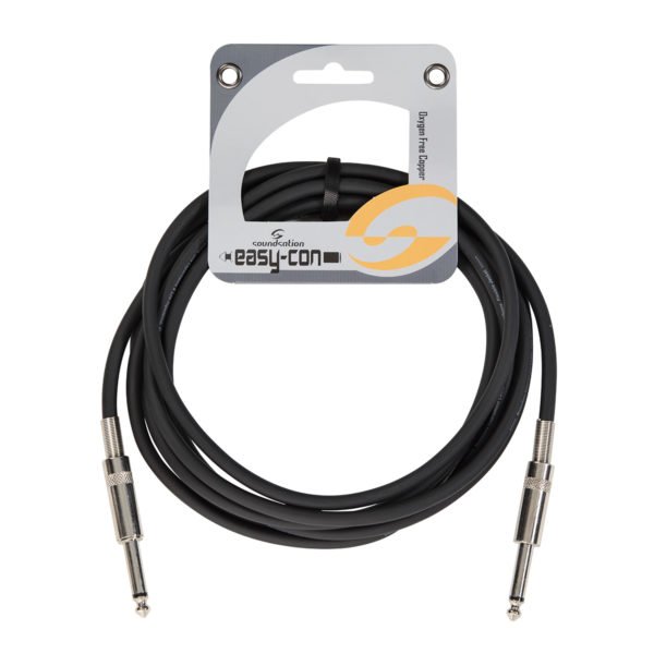 Soundsation EICJJ-3BK Aszimmetrikus hangszerkábel: 6.3mm Jack MONO - 6.3mm Jack MONO / 3mt