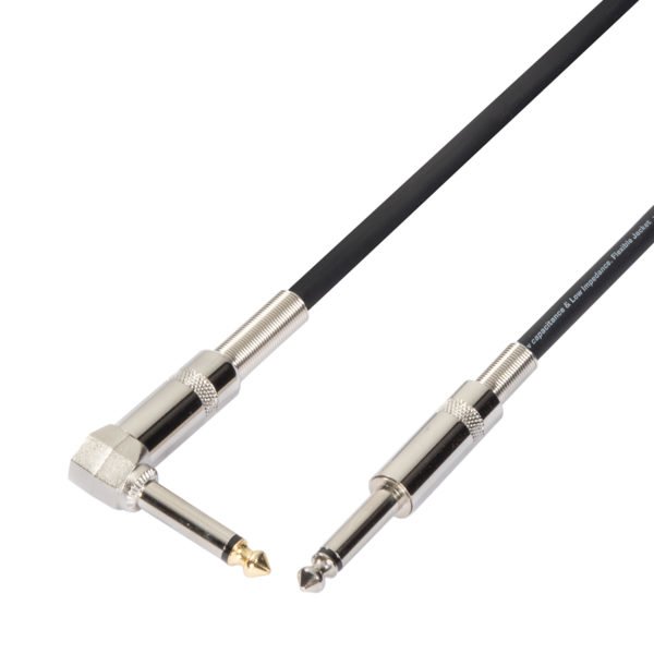 Soundsation EICJJP-6BK Aszimmetrikus hangszerkábel: 6.3mm Jack MONO - 6.3mm pipa Jack MONO / 6mt