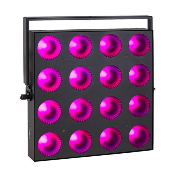 Soundsation MTR-16-30W-SET 4 darabos 16x30W RGB COB villogó szett hordozó Flight case-el