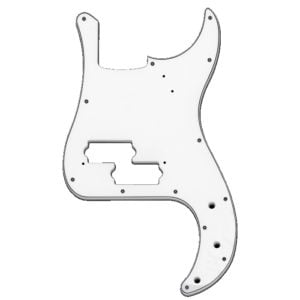 Soundsation Parts PP-3W 3 Rétegû fehér koptató lap Precision basszusgitárhoz