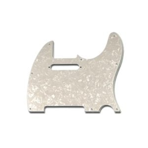 Soundsation Parts TP-PLW 3 Rétegû gyöngyház fehér koptató lap Telecaster stílusú gitárhoz