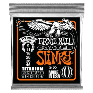 Ernie Ball 9-46 Hybrid Slinky Coated Titanium RPS