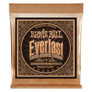 Ernie ball everlast coated p. bronze medium light 12-54