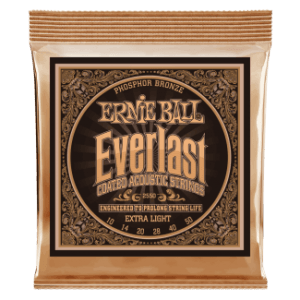 Ernie ball everlast coated p. bronze extra light 10-50