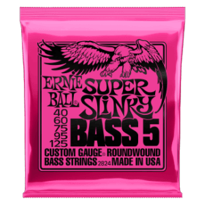 Ernie ball nickel wound super slinky bass 5 string 40-125