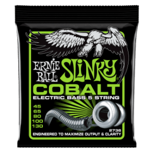 Ernie ball cobalt slinky 5 string bass 45-130