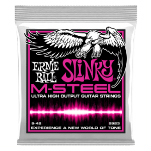 Ernie ball m-steel super slinky 9-42