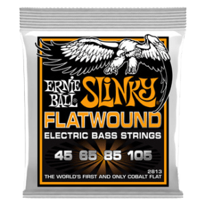 Ernie ball hybrid slinky flatwound bass 45-105