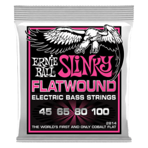 Ernie ball super slinky flatwound bass 45-100