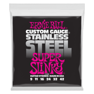 Ernie Ball 9-42 Super Slinky Stainless Steel