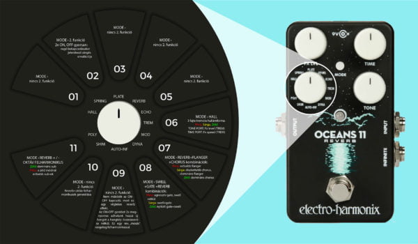 Electro-harmonix effektpedál - Oceans 11 reverb EH-Oceans11