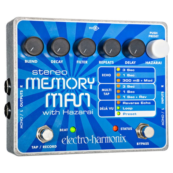 Electro-harmonix Stereo Memory Man with Hazarai EH-StereoMemoryMan-H